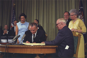 Johnson signing Medicare